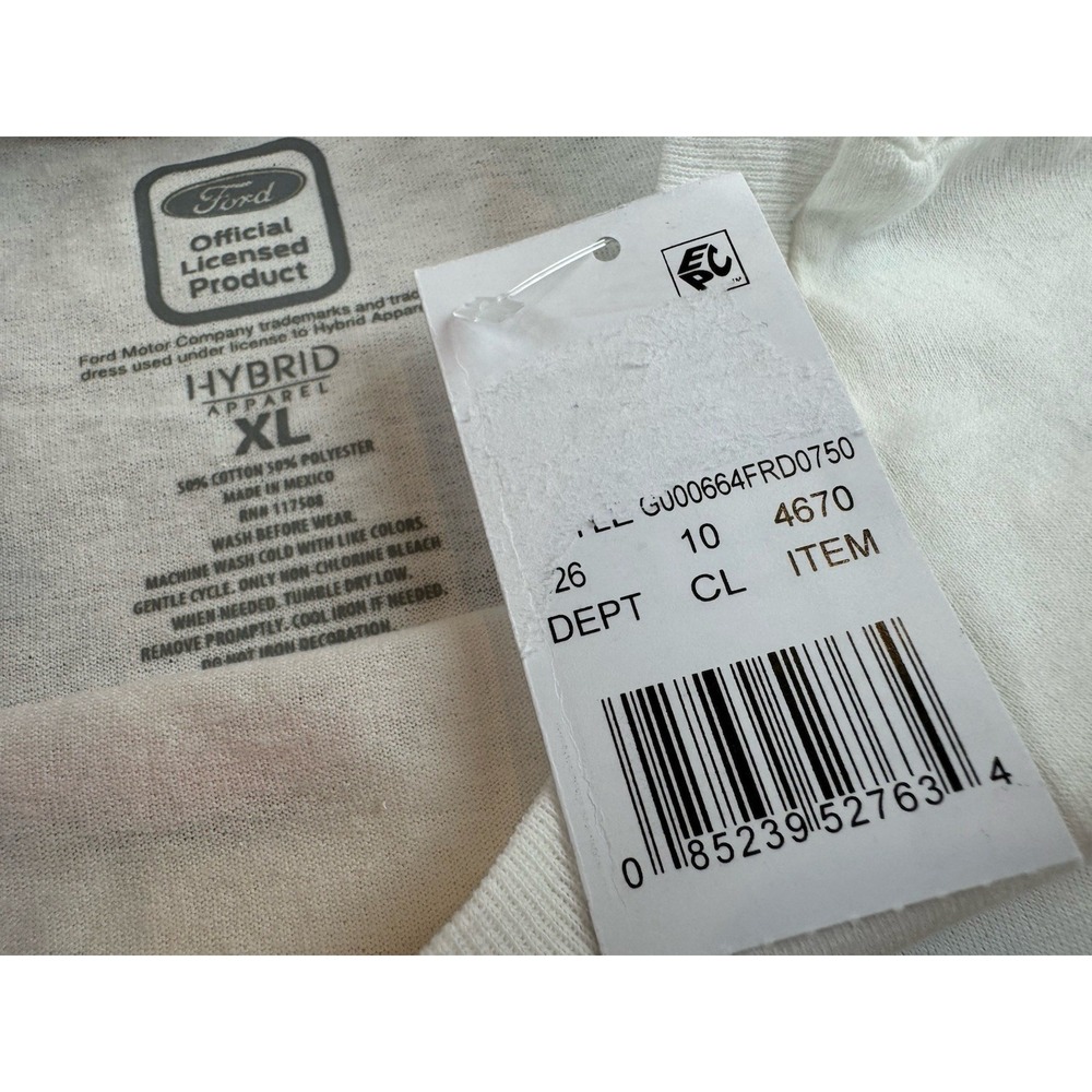 Ford bronco Classic Graphic White Cropped T-shirt Children's Kids XL (12-14) NWT - Picture 5 of 8
